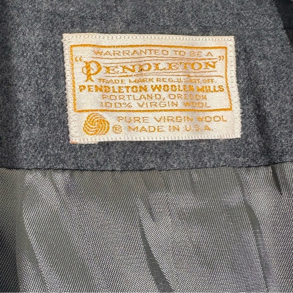 Vintage Pendleton Classic Gray Womens Blazer SZ 12 - Picture 5 of 8